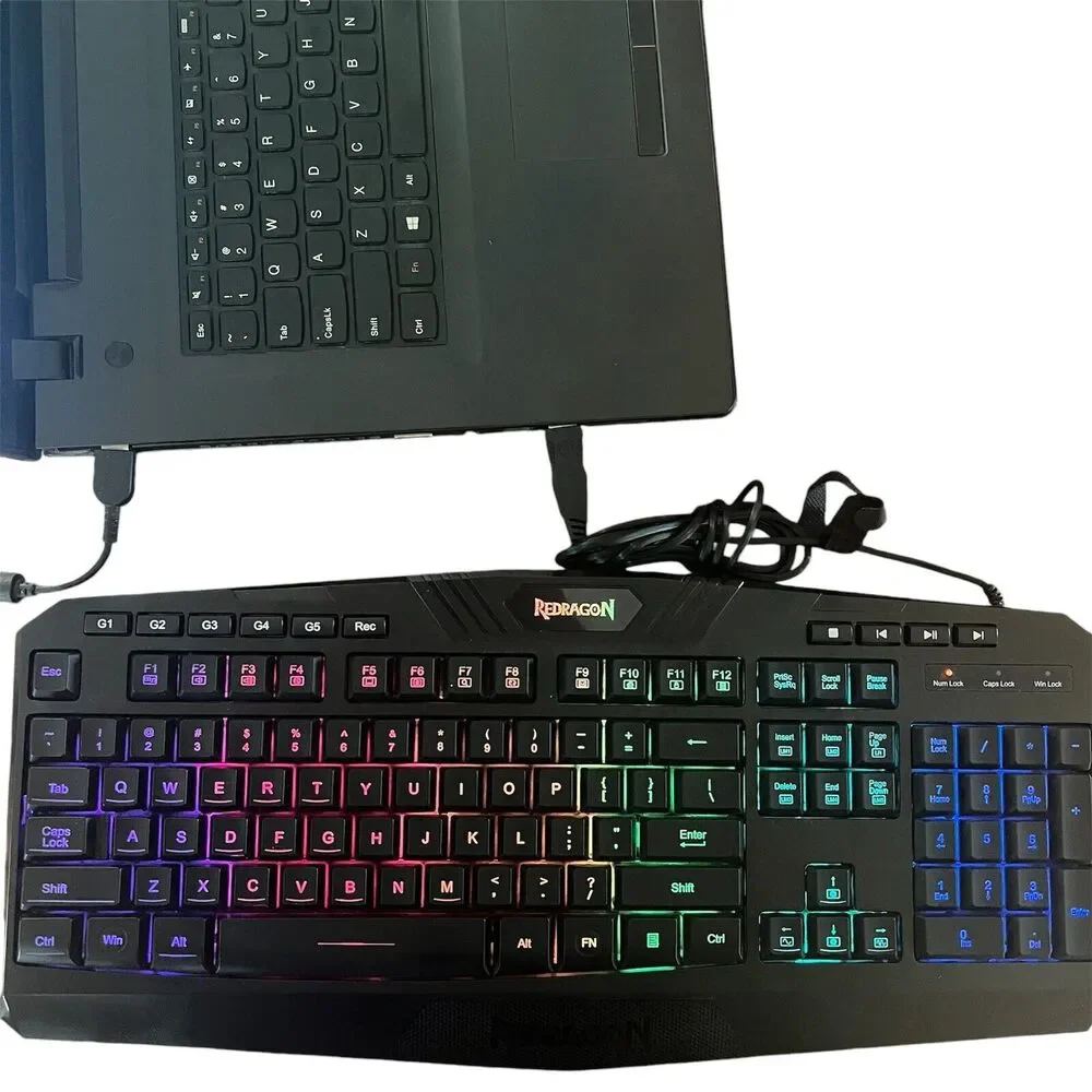 Redragon HARPE K503RGB PC Gaming Keyboard, RGB LED Backlit USB Wired